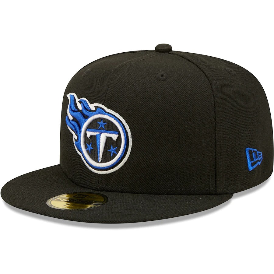 New Era Tennessee Titans Black Royal Undervisor Super Bowl XXXIV 59FIFTY Fitted Hat