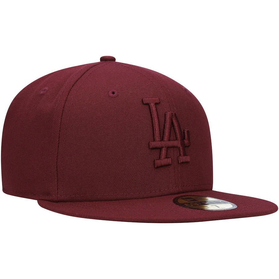 New Era Los Angeles Dodgers Maroon Oxblood Tonal 59FIFTY Fitted Hat
