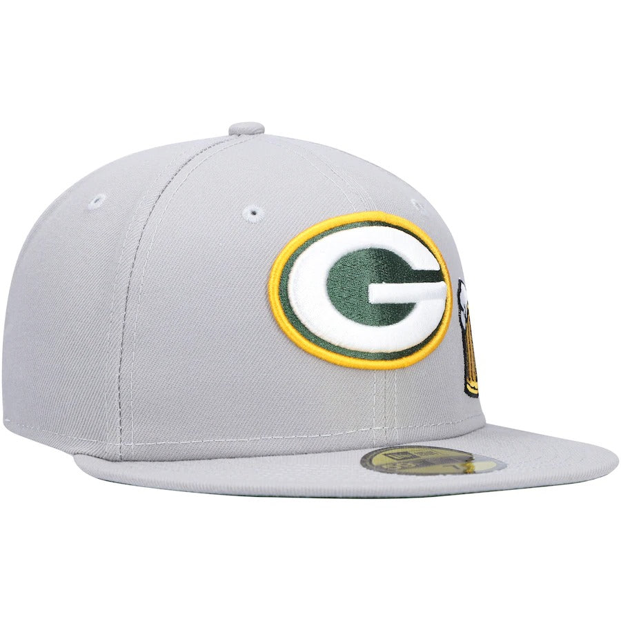 New Era Green Bay Packers Gray City Describe 59FIFTY Fitted Hat