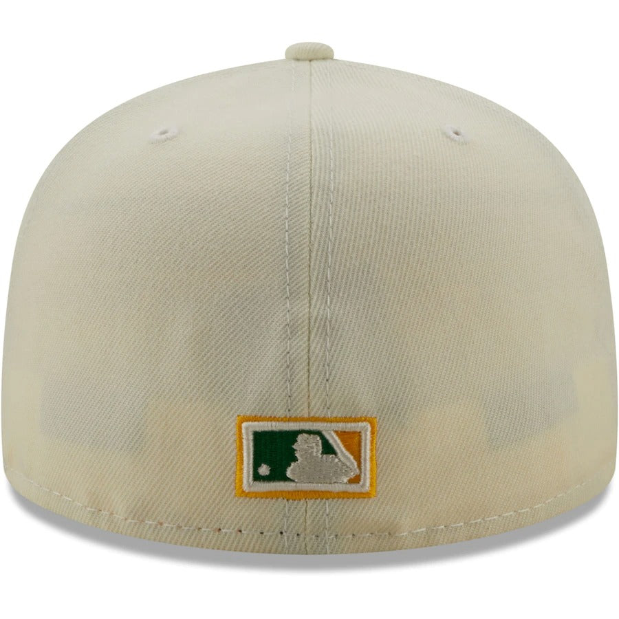 New Era Oakland Athletics Cream 40th Anniversary Chrome Alternate Undervisor 59FIFTY Fitted Hat