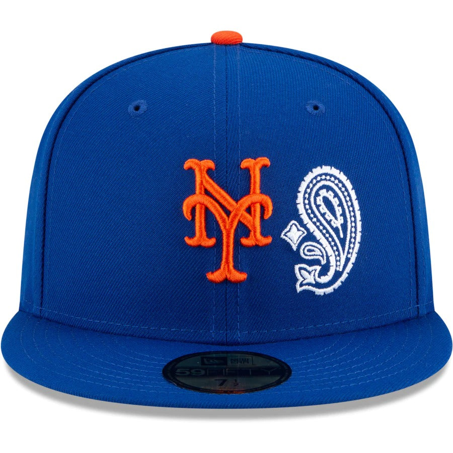 New Era Royal New York Mets Patchwork Undervisor 59FIFTY Fitted Hat