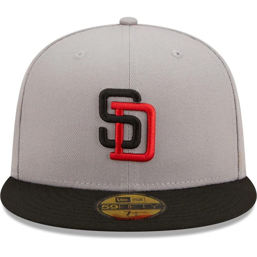 New Era San Diego Padres Gray/Black 1992 All-Star Game Red Undervisor 59FIFTY Fitted Hat