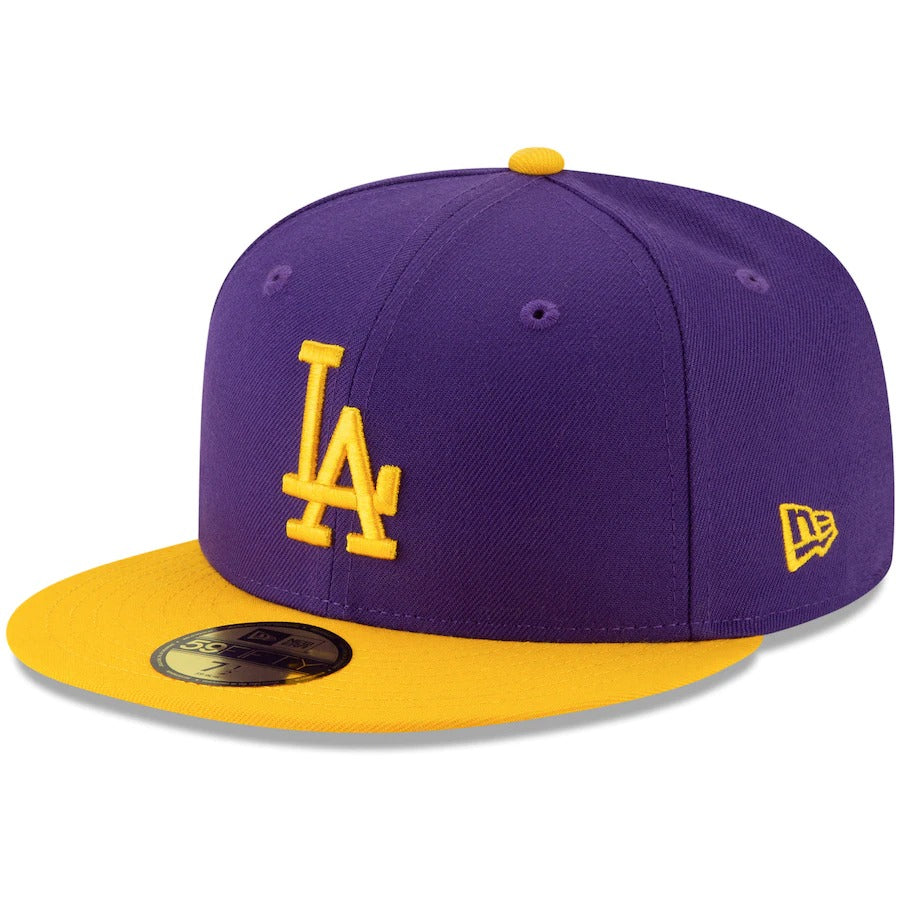 New Era Los Angeles Purple/Gold Crossover 59FIFTY Fitted Hat