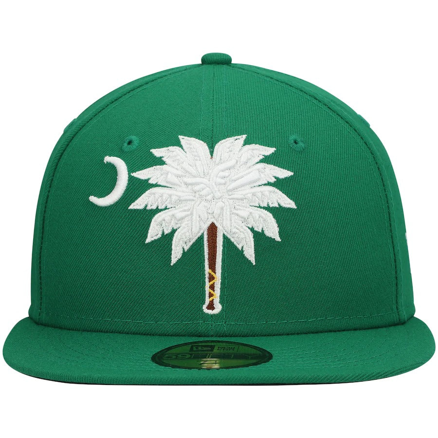 New Era Myrtle Beach Pelicans Green Theme Night 59FIFTY Fitted Hat