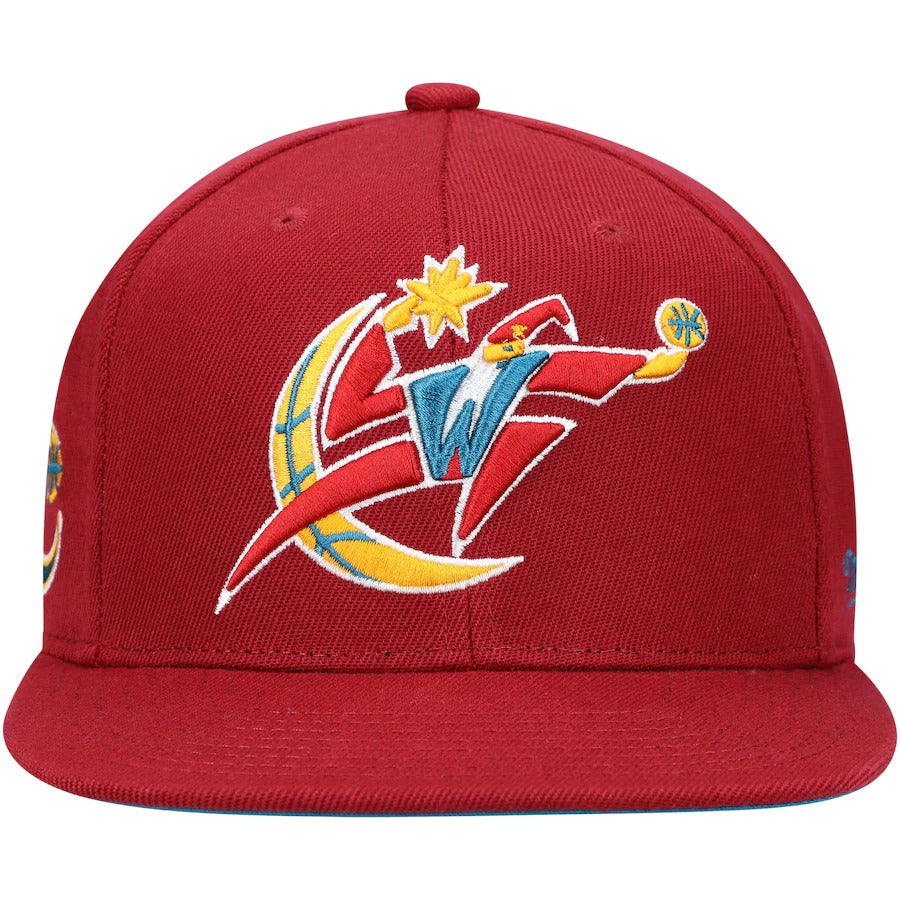 Mitchell & Ness x Lids Washington Wizards Red Hardwood Classics Northern Lights Fitted Hat