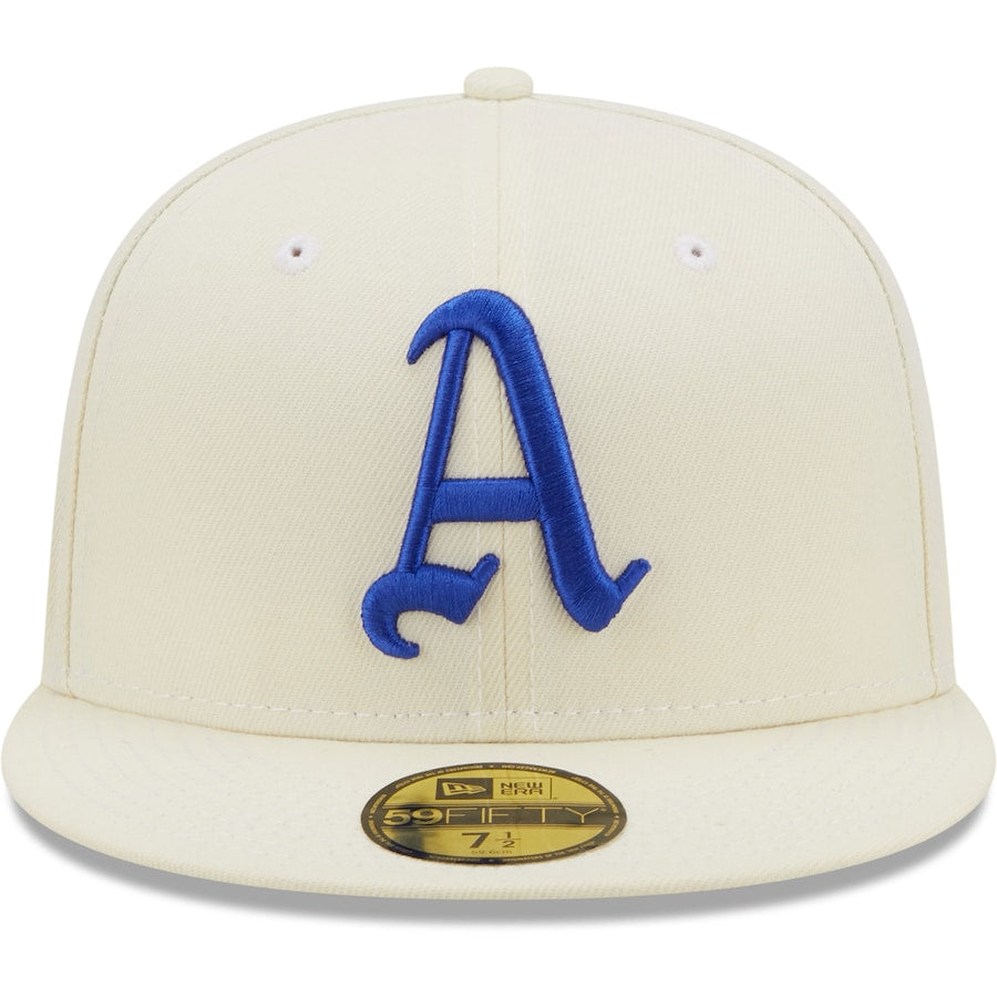 New Era Philadelphia Athletics Cream 1929 World Series Chrome Alternate Undervisor 59FIFTY Fitted Hat