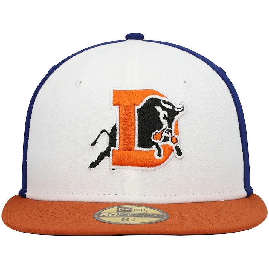 New Era Durham Bulls White Authentic Collection Team Alternate 59FIFTY Fitted Hat