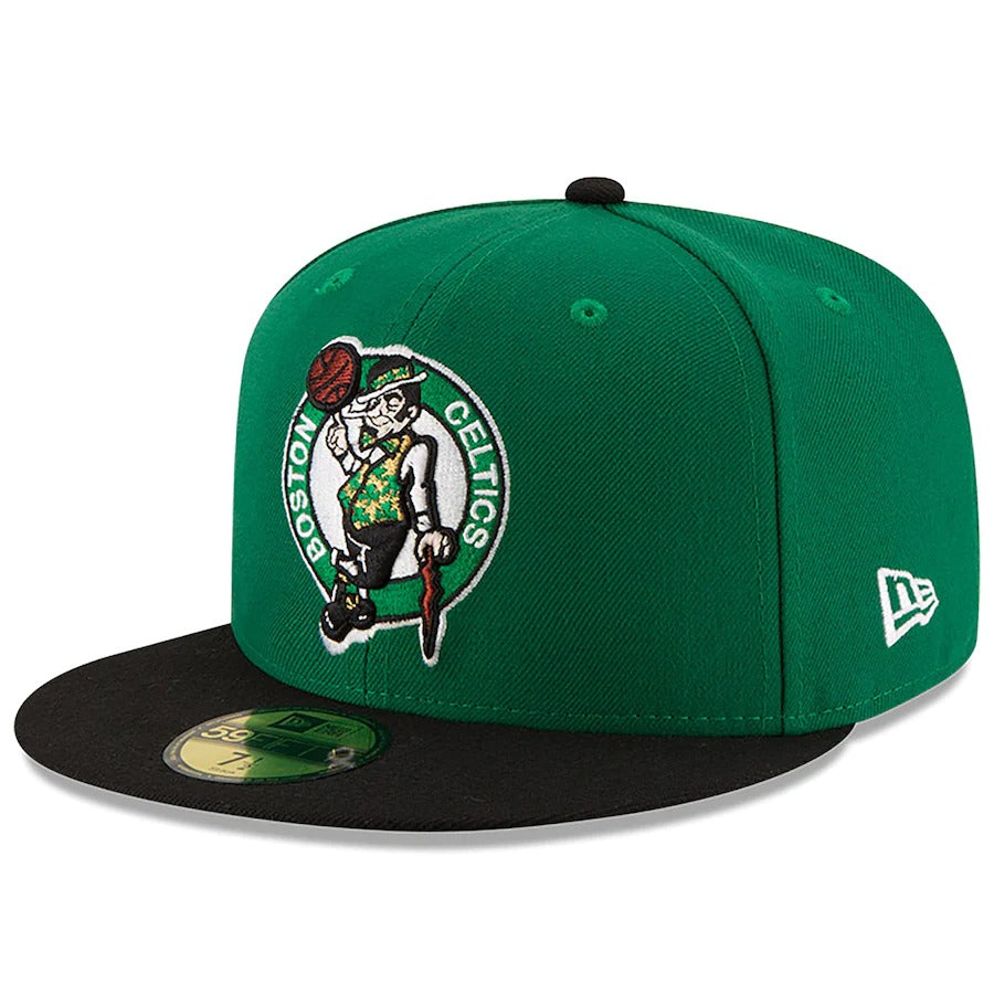 New Era Boston Celtics Kelly Green/Black 2022 NBA Finals Side Patch 59FIFTY Fitted Hat