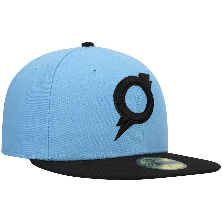 New Era Omaha Storm Chasers Light Blue Authentic Collection Team Alternate 59FIFTY Fitted Hat