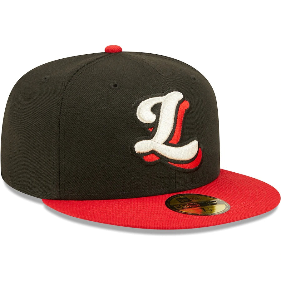 New Era Lansing Lugnuts Black Authentic Collection Team 59FIFTY Fitted Hat