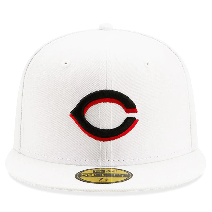 New Era Cincinnati Reds White 2015 MLB All-Star Game Patch Red Undervisor 59FIFTY Fitted Hat