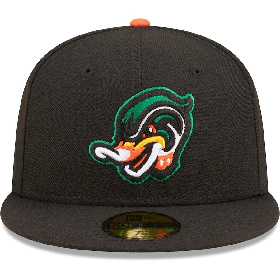 New Era Gray/Kelly Green Down East Wood Ducks Theme Nights On-Field 59FIFTY Fitted Hat