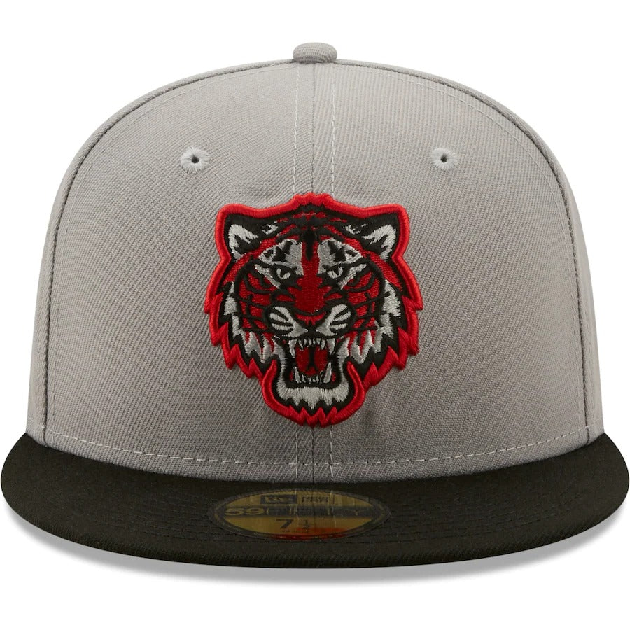 New Era Gray/Black Detroit Tigers Comerica Park Inaugural Season Red Undervisor 59FIFTY Fitted Hat