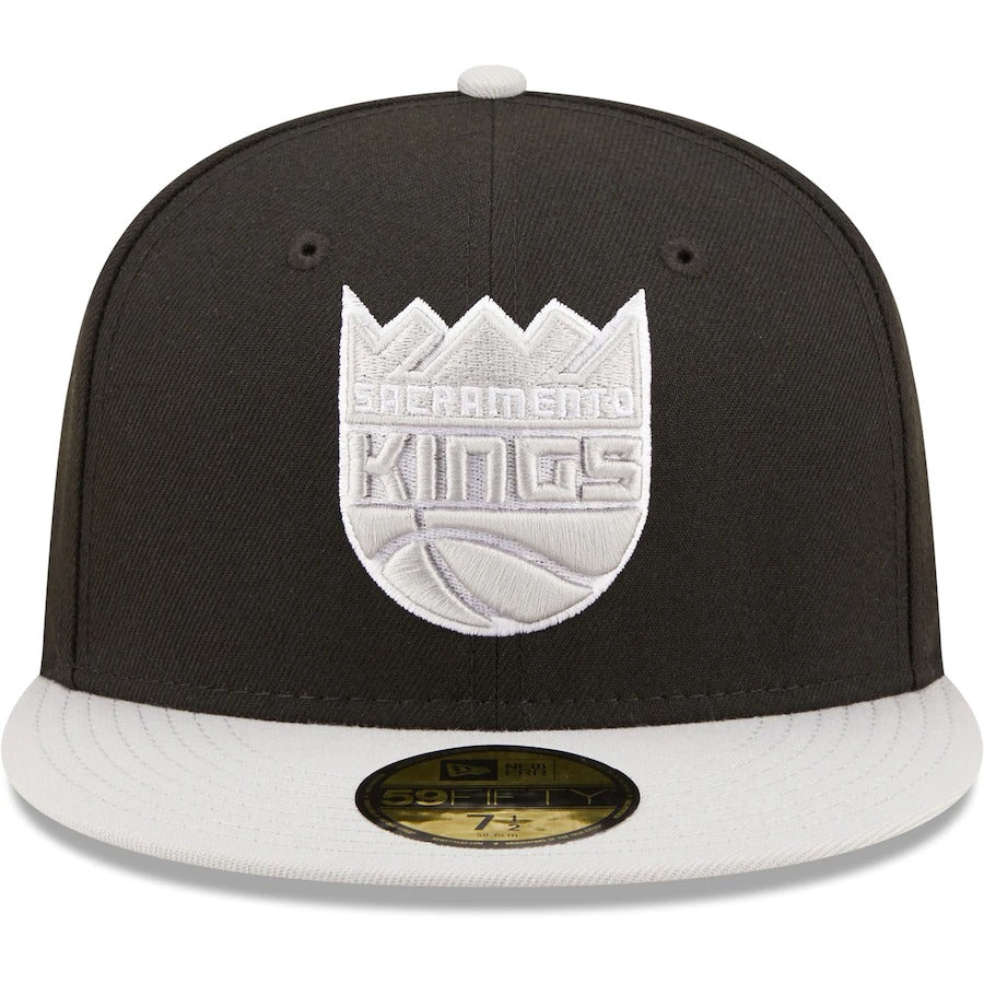 New Era Sacramento Kings Black/Gray Two-Tone Color Pack 59FIFTY Fitted Hat