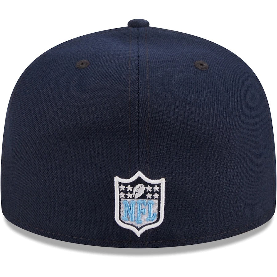 New Era Tennessee Titans Navy 15th Anniversary Patch Logo 59FIFTY Fitted Hat
