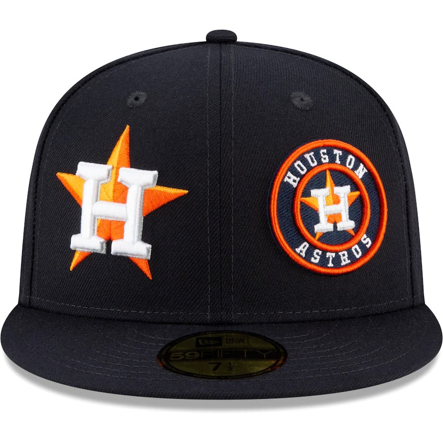 New Era Houston Astros Navy Patch Pride 59FIFTY Fitted Hat