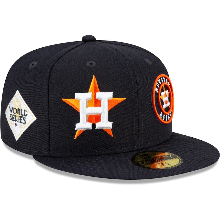 New Era Houston Astros Navy Patch Pride 59FIFTY Fitted Hat