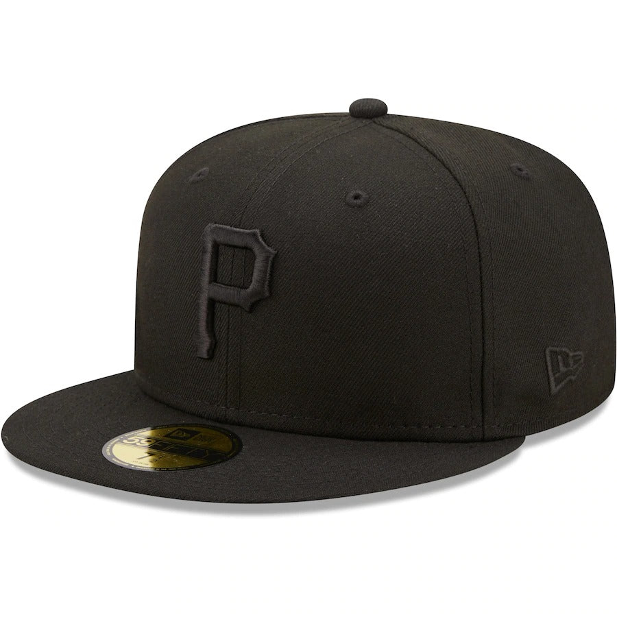 New Era Pittsburgh Pirates Black Three Rivers Stadium Splatter 59FIFTY Fitted Hat