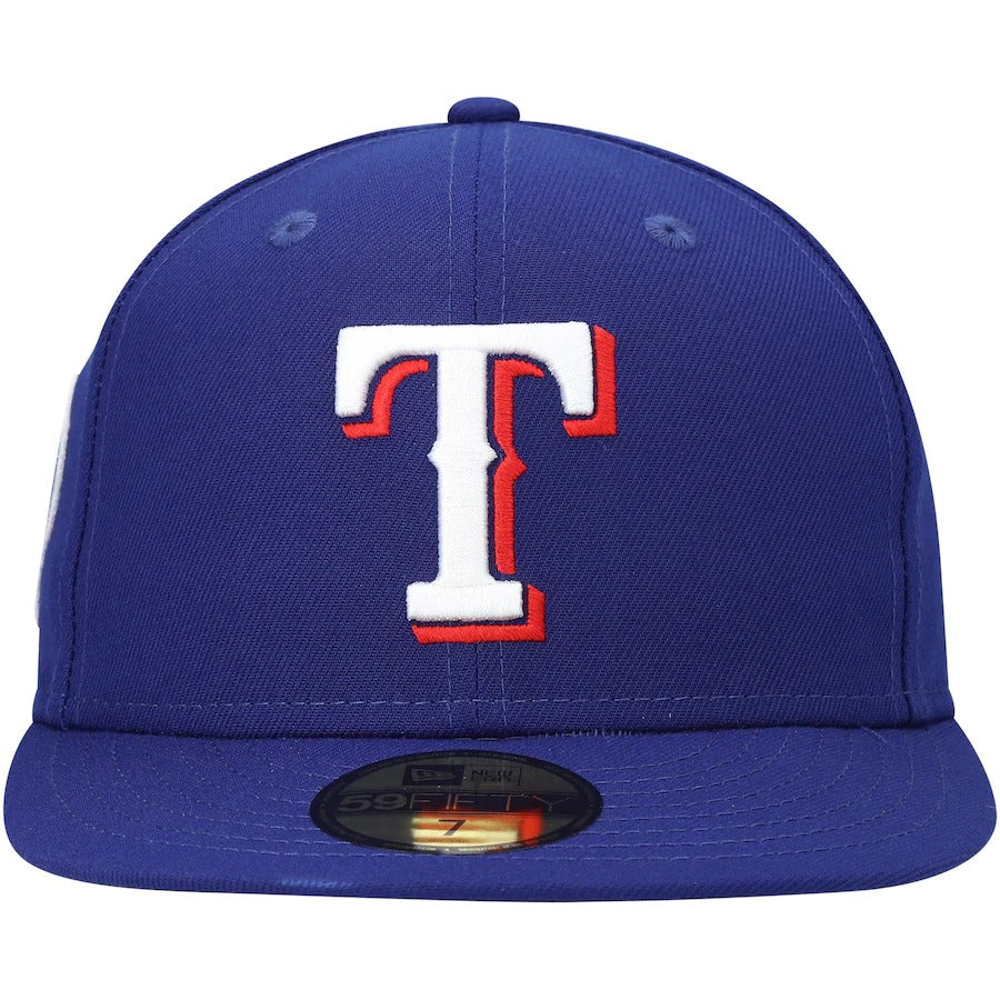 New Era Texas Rangers Royal 9/11 Memorial Side Patch 59FIFTY Fitted Hat