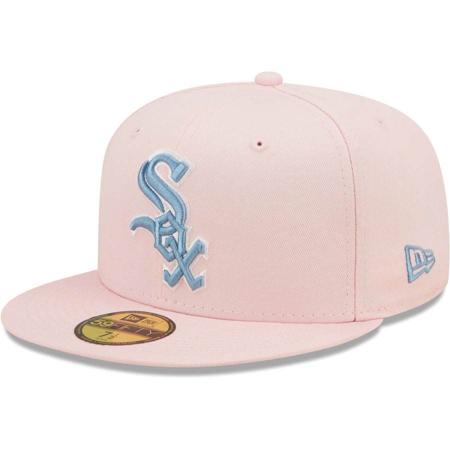 New Era Chicago White Sox Pink/Sky Blue Comiskey Park Undervisor 59FIFTY Fitted Hat