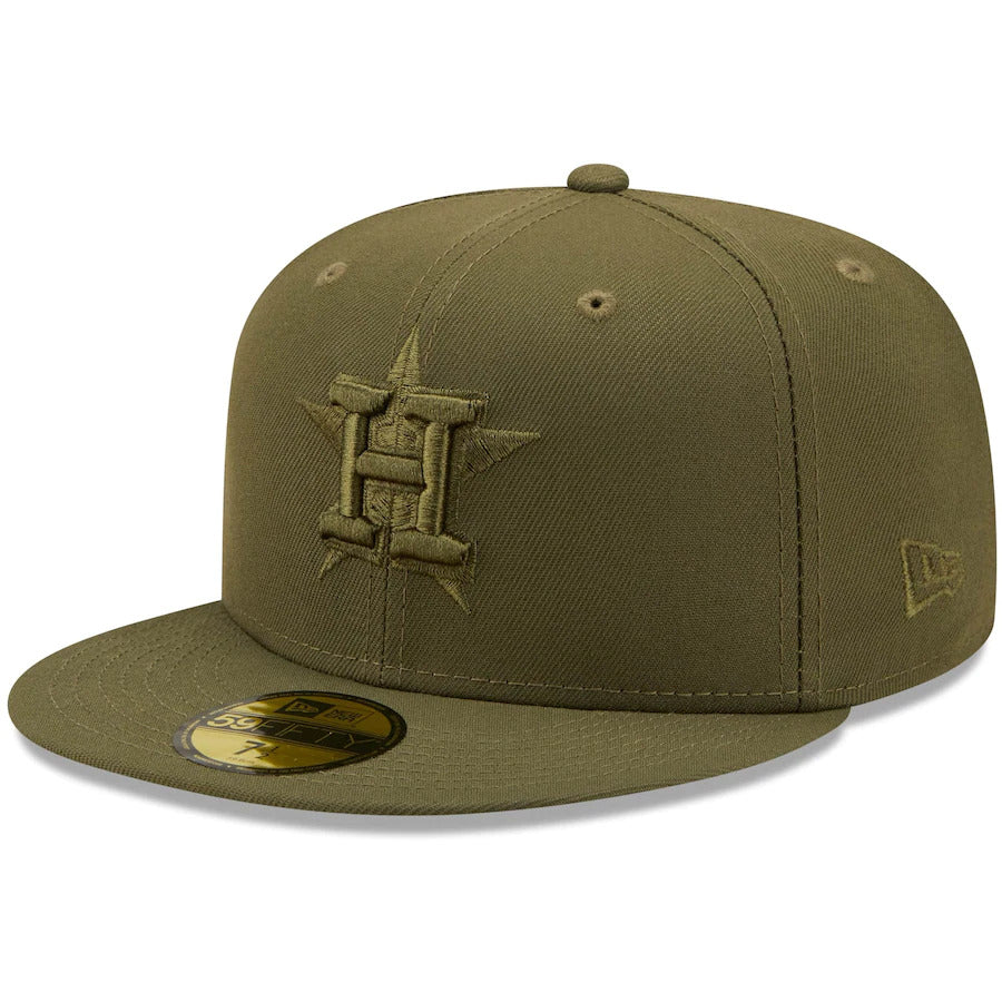 New Era Houston Astros Olive Color Pack 59FIFTY Fitted Hat