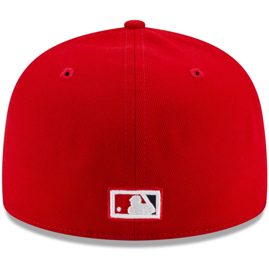 New Era Red Los Angeles Angels Authentic Collection 2010 MLB All-Star Game Replica Floral Undervisor 59FIFTY Fitted Hat