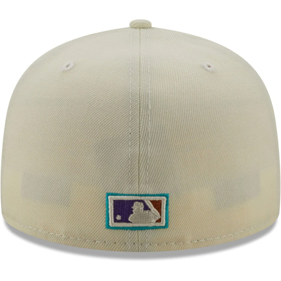 New Era Arizona Diamondbacks Cream 2001 World Series Chrome Alternate Undervisor 59FIFTY Fitted Hat