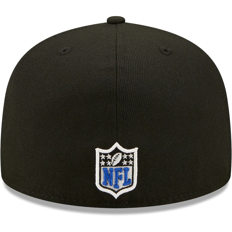 New Era Philadelphia Eagles Black Royal Undervisor Super Bowl XV 59FIFTY Fitted Hat