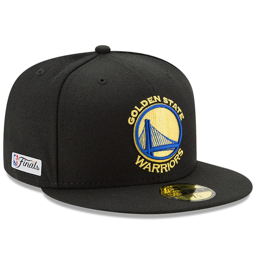 New Era Golden State Warriors Black 2022 NBA Finals Side Patch 59FIFTY Fitted Hat