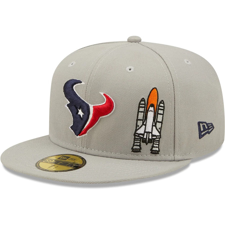 New Era Houston Texans Gray City Describe 59FIFTY Fitted Hat
