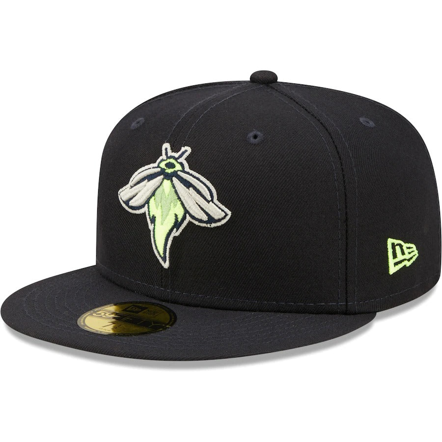 New Era Columbia Fireflies Navy Authentic Collection Team Home 59FIFTY Fitted Hat