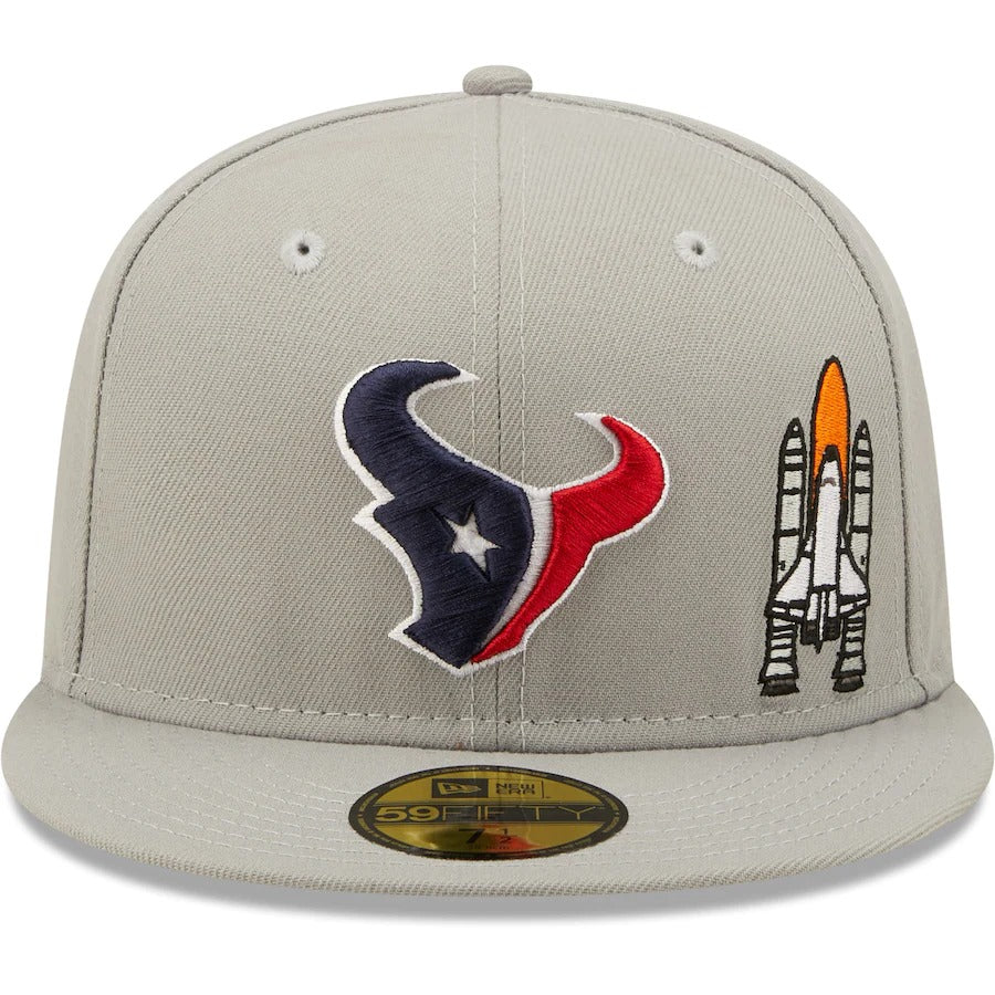 New Era Houston Texans Gray City Describe 59FIFTY Fitted Hat