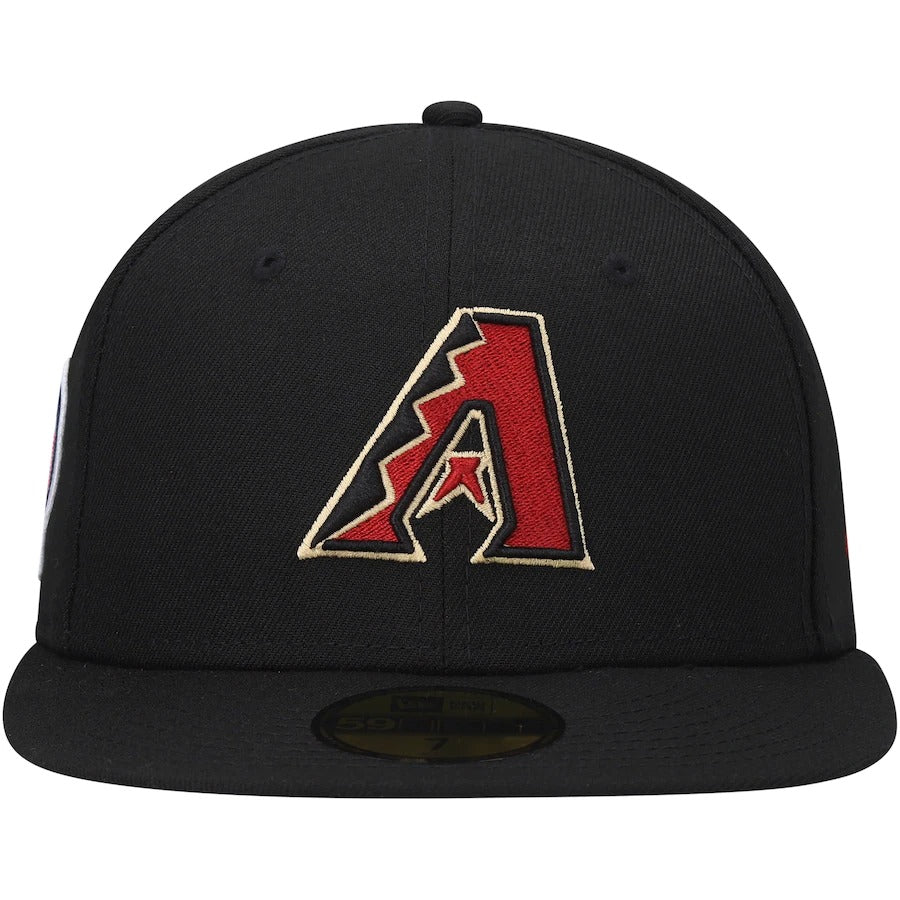 New Era Arizona Diamondbacks Black 9/11 Memorial Side Patch 59FIFTY Fitted Hat