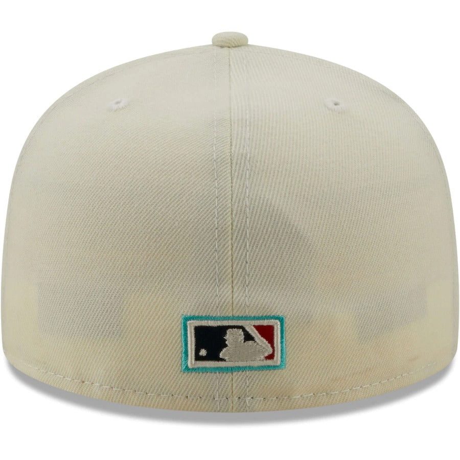 New Era California Angels Cream 1989 All-Star Game Chrome Alternate Undervisor 59FIFTY Fitted Hat