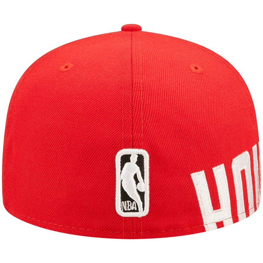 New Era Houston Rockets Red Side Split 59FIFTY Fitted Hat