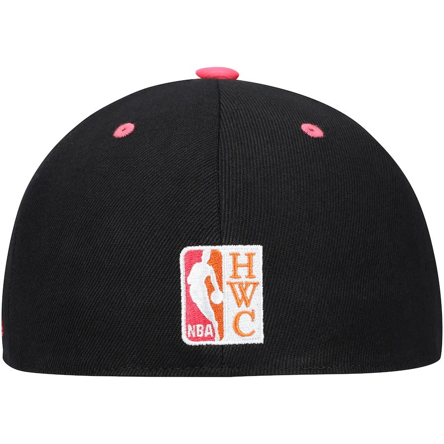 Mitchell & Ness x Lids Toronto Raptors Black 50th NBA Anniversary Hardwood Classics Sunset Fitted Hat