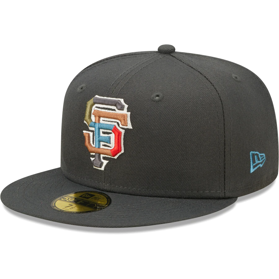 New Era San Francisco Giants Charcoal Multi Color Pack 59FIFTY Fitted Hat