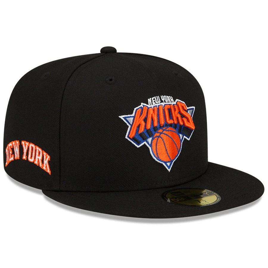 New Era New York Knicks Black City Edition Alternate 59FIFTY Fitted Hat
