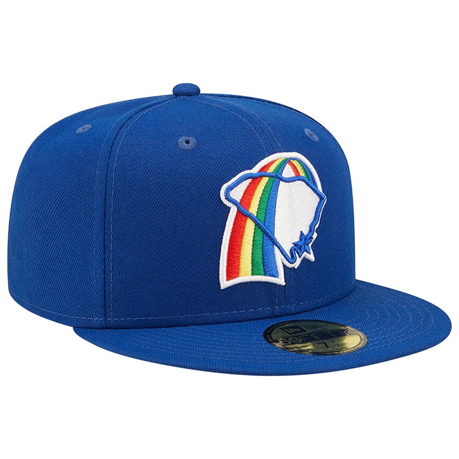 New Era Charleston RiverDogs Blue Rainbows Theme Night 59FIFTY Fitted Hat