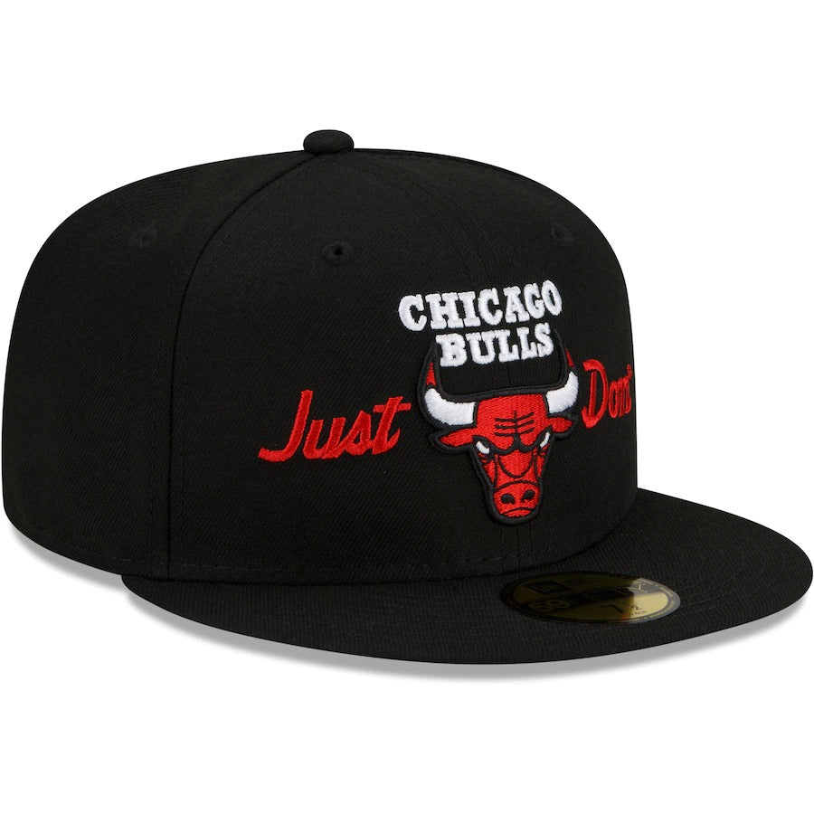 New Era x Just Don Chicago Bulls Black 59FIFTY Fitted Hat