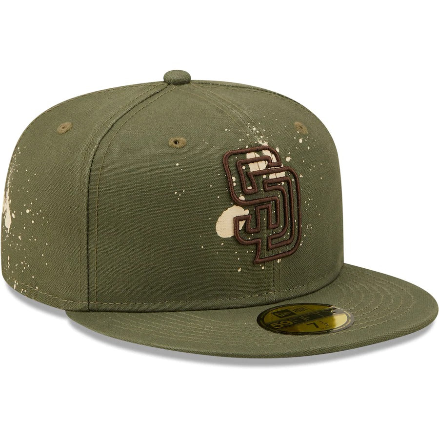 New Era San Diego Padres Olive Splatter 59FIFTY Fitted Hat