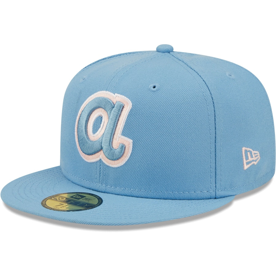 New Era Atlanta Braves Light Blue 150th Anniversary 59FIFTY Fitted Hat