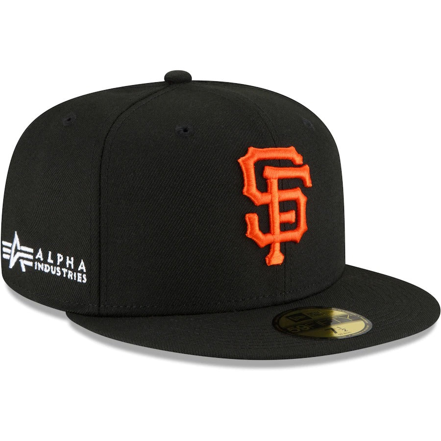 New Era x Alpha Industries San Francisco Giants Black 59FIFTY Fitted Hat