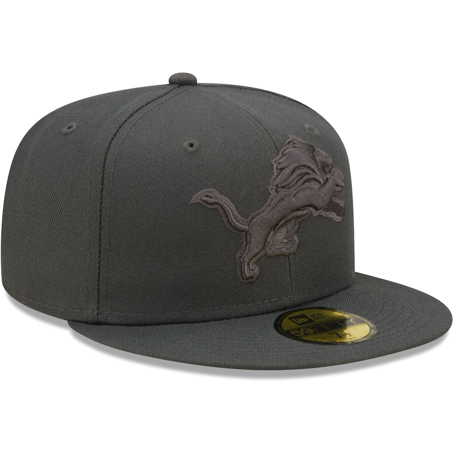 New Era Detroit Lions Graphite Color Pack 59FIFTY Fitted Hat