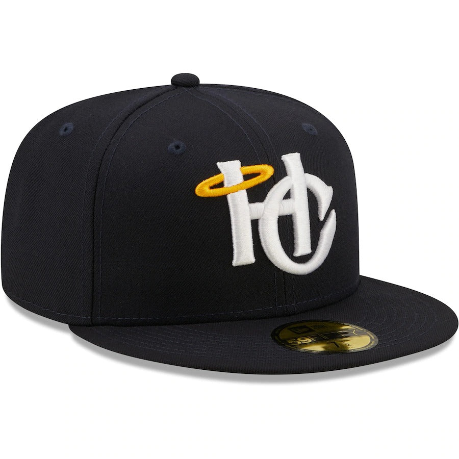New Era Charleston RiverDogs AC Navy Blue/Yellow 59FIFTY Fitted Hat