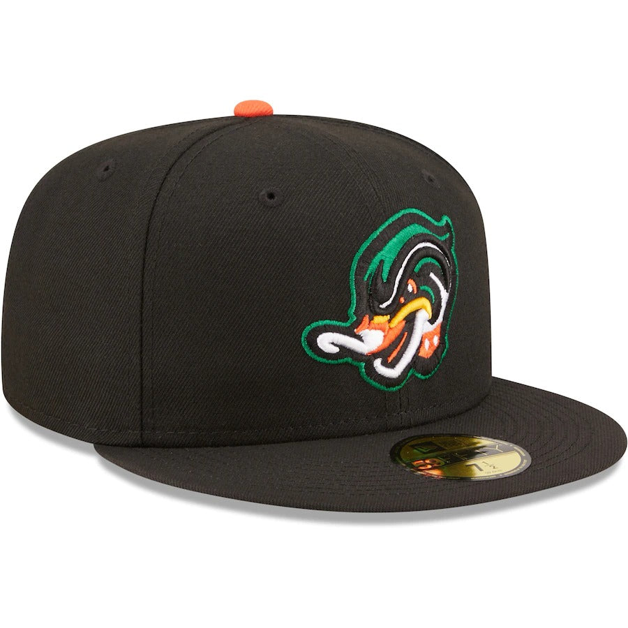 New Era Gray/Kelly Green Down East Wood Ducks Theme Nights On-Field 59FIFTY Fitted Hat