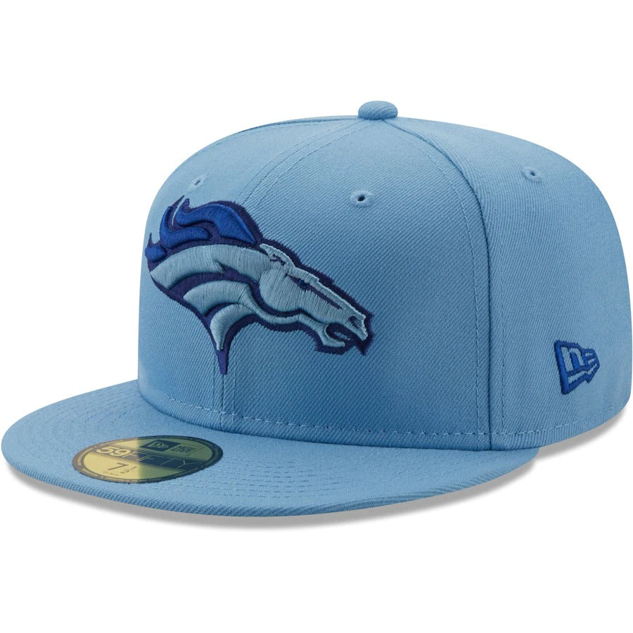 New Era Denver Broncos Light Blue 50 Years The Pastels 59FIFTY Fitted Hat