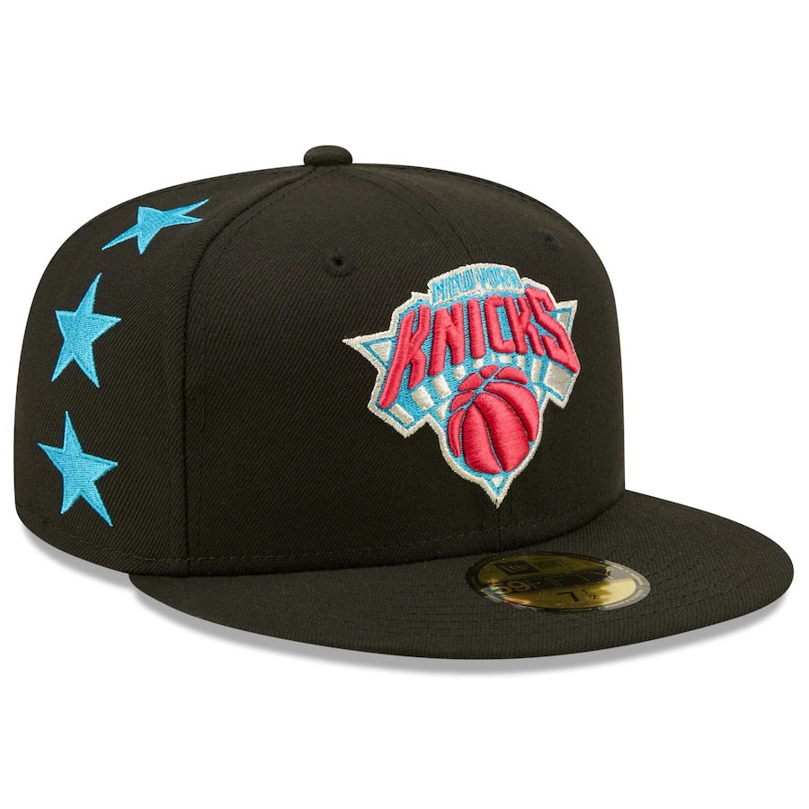 New Era New York Knicks Black 2022 NBA All-Star Game Starry 59FIFTY Fitted Hat