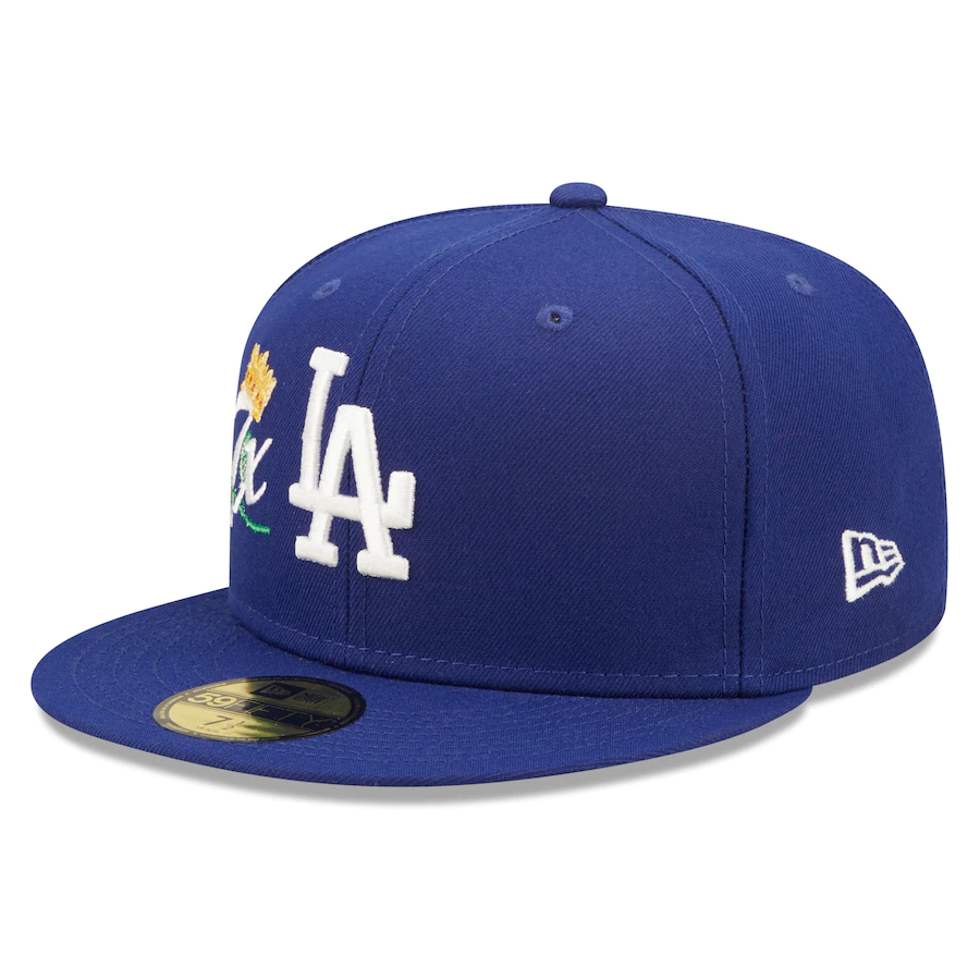 New Era Los Angeles Dodgers Royal 7x World Series Champions Crown 59FIFTY Fitted Hat