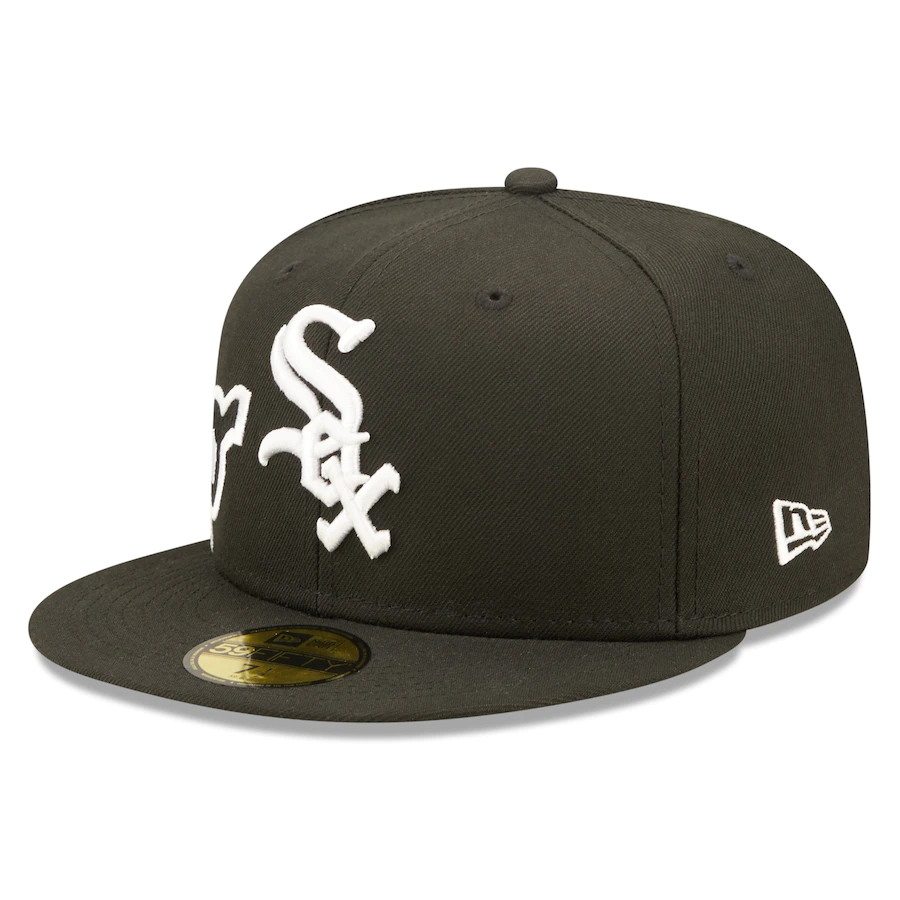 New Era Chicago White Sox Black Sidesplit 59FIFTY Fitted Hat